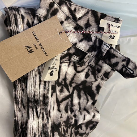 Isabel Marant x H&M Printed Jeans Brand New - Picture 2 of 11